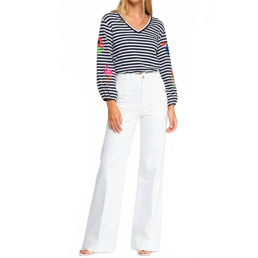 NEW VILAGALLO noa wide-leg jeans in white